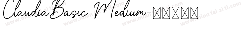 ClaudiaBasic Medium字体转换